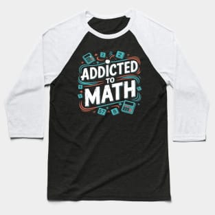 Math Teacher Geometry Algebra STEM Educator Baseball T-Shirt